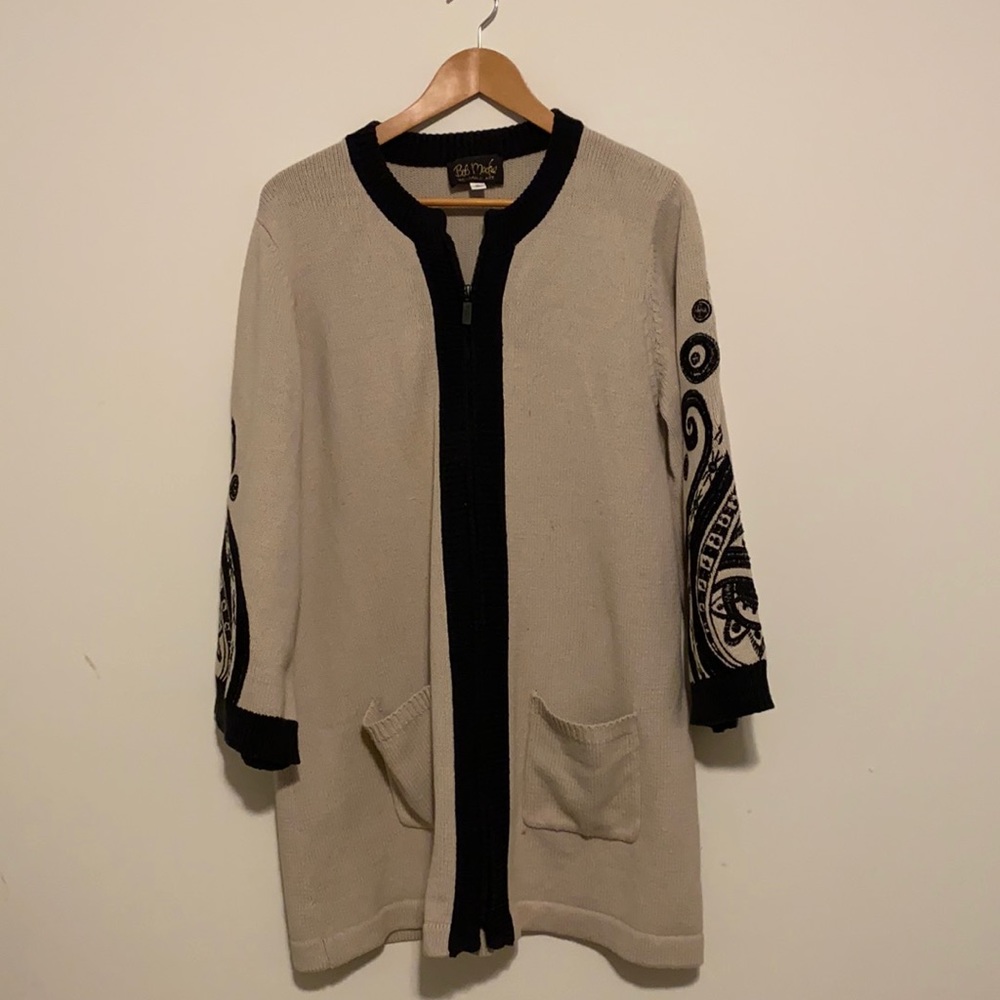 Bob Mackie heavy Cardigan size xl